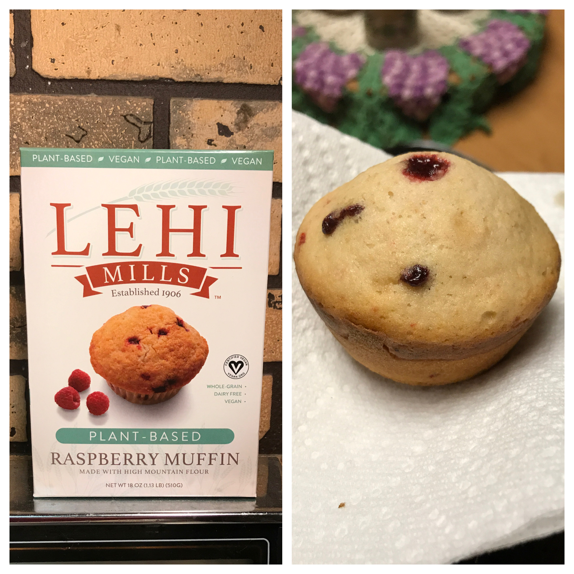 Lehi Mills Raspberry Muffin Plant based