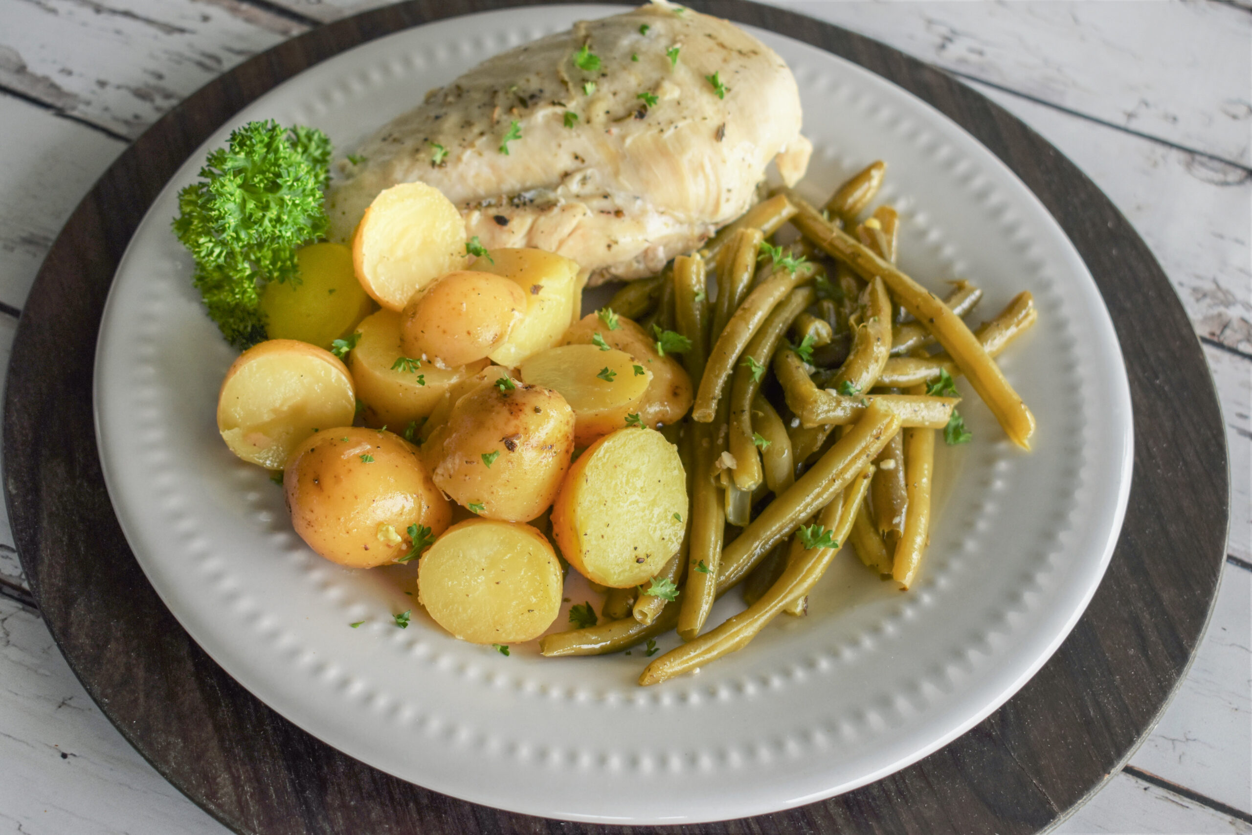 Slow Cooker Chicken, Potatoes, and Green Beans